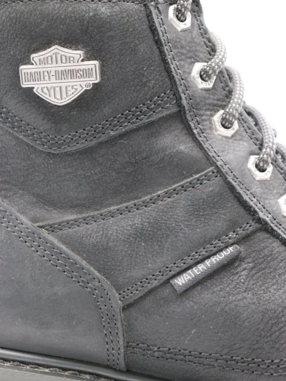 Harley-Davidson Lagarto Men's 9.5 M Black Leather Waterproof Composite Toe Boots